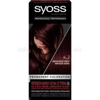 Syoss Permanent Coloration permanentná farba na vlasy odtieň 4-2 Mahagony Brown