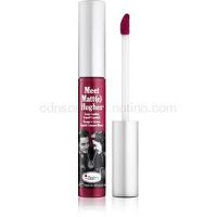 theBalm Meet Matt(e) Hughes dlhotrvajúci tekutý rúž odtieň Romantic 7,4 ml