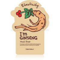 TONYMOLY I'm GINSENG plátenná maska pre intenzívne vypnutie a rozjasnenie pleti  1 ks