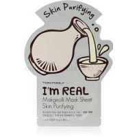 TONYMOLY I'm REAL Makgeolli plátenná maska s čistiacim efektom 1 ks