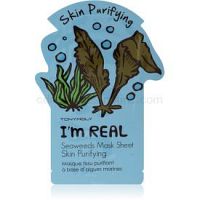TONYMOLY I'm SEAWEED plátenná maska s čistiacim a osviežujúcim účinkom  1 ks