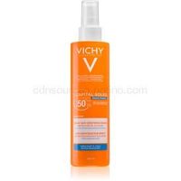 Vichy Capital Soleil Beach Protect multi protekčný sprej proti dehydratácii pokožky SPF 50+ 200 ml