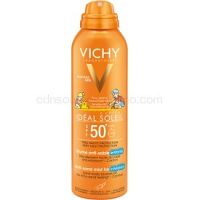 Vichy Idéal Soleil Capital jemný ochranný sprej odpudzujúci piesok pre deti SPF 50+ 200 ml