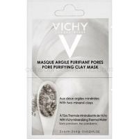 Vichy Mineral Masks čistiaca ílová pleťová maska malé balenie 2 x 6 ml