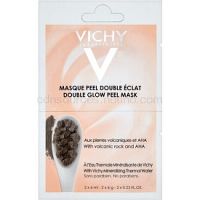 Vichy Mineral Masks rozjasňujúca pleťová peelingová maska malé balenie 2 x 6 ml