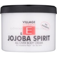 Village Vitamin E Jojoba Spirit telový krém bez parabénov 500 ml