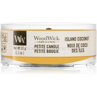 Woodwick Island Coconut votívna sviečka 31 g s dreveným knotom 