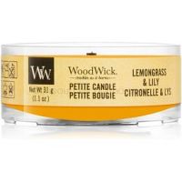Woodwick Lemongrass & Lily votívna sviečka 31 g s dreveným knotom