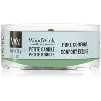 Woodwick Pure Comfort votívna sviečka 31 g s dreveným knotom 