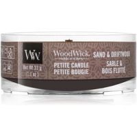 Woodwick Sand & Driftwood votívna sviečka 31 g s dreveným knotom