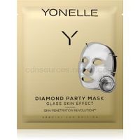 Yonelle Diamond Party Mask plátenná maska s hydratačným a revitalizačným účinkom  3 ks