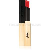 Yves Saint Laurent Rouge Pur Couture The Slim tenký zmatňujúci rúž s koženým efektom odtieň 13 Original Coral 2,2 g