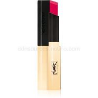 Yves Saint Laurent Rouge Pur Couture The Slim tenký zmatňujúci rúž s koženým efektom odtieň 14 Rose Curieux 2,2 g