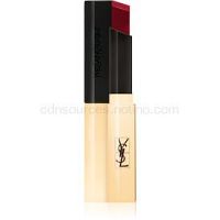 Yves Saint Laurent Rouge Pur Couture The Slim tenký zmatňujúci rúž s koženým efektom odtieň 18 Reverse Red 2,2 g