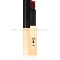 Yves Saint Laurent Rouge Pur Couture The Slim tenký zmatňujúci rúž s koženým efektom odtieň 22 Ironic Burgundy 2,2 g