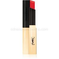 Yves Saint Laurent Rouge Pur Couture The Slim tenký zmatňujúci rúž s koženým efektom odtieň 3 Orange Illusion 2,2 g