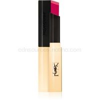 Yves Saint Laurent Rouge Pur Couture The Slim tenký zmatňujúci rúž s koženým efektom odtieň 8 Contrary Fuchsia 2,2 g