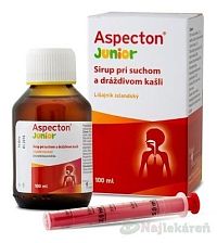 Aspecton Junior sirup pri suchom a dráždivom kašli 100ml