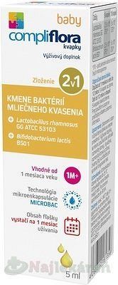 compliflora baby, probiotické kvapky pre deti, 5 ml