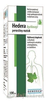 GENERICA Hedera bylinný perorálny roztok 100 ml