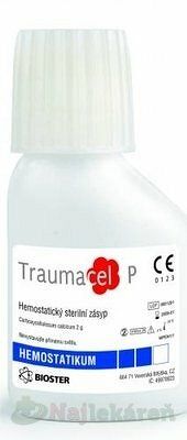 Traumacel Pulvis zásyp hemostatický sterilný 2 g