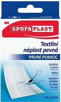 3M Spofaplast 264 pevná textilná náplasť 1×1 ks, pevná náplasť 1 m × 6 cm