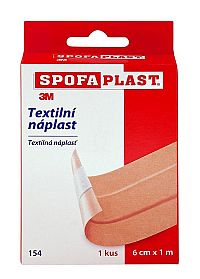 3M SPOFAPLAST č.154 Textilná náplasť pap. skladačka, 6cmx1m, pás, 1x1ks