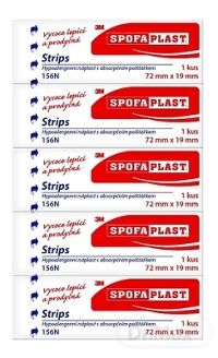 3M SPOFAPLAST č.156N Náplasť strips 72mm x 19mm, kusová 1x5 ks