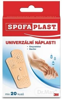 3M SPOFAPLAST č.176 Univerzálna náplasť mix veľkostí: 8 ks=25x75 mm a 12 ks=19x75 mm, 1x20 ks