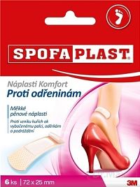 3M SPOFAPLAST č.186 Náplasti Komfort proti odreninám, mäkké, 72x25 mm, 1x6 ks