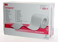 3M TRANSPORE náplasť, cievka 1×12 ks, transparentná polyuretánová