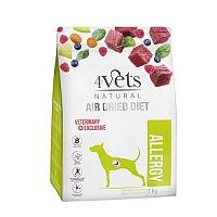 4Vets AIR DRIED NATURAL VETERINARY EXCLUSIVE ALLERGY 1kg sušené krmivo pre psov s potravinovou intoleranciou