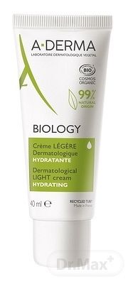 A-DERMA BIOLOGY ĽAHKÝ krém HYDRATAČNÝ 1×40 ml, hydratačný krém