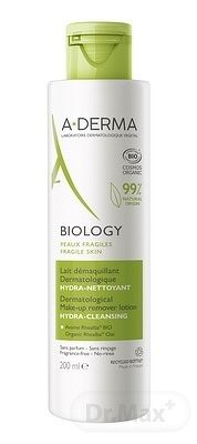 A-DERMA BIOLOGY odličovacie mlieko HYDRATAČNÉ 1×200 ml, odličovacie mlieko