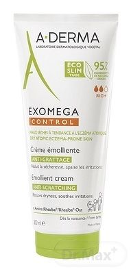 A-DERMA EXOMEGA CONTROL Emolienčný KRÉM 1×200 ml, krém na suchú kožu so sklonom k atopii