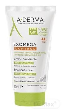 A-DERMA EXOMEGA CONTROL Emolienčný KRÉM 1×50 ml, krém na suchú kožu so sklonom k atopii
