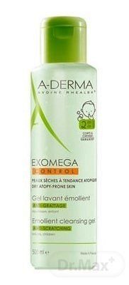 A-DERMA EXOMEGA CONTROL GEL LAVANT ÉMOLLIENT 2EN1 zvláčňujúci umývací gél, deti, 1x500 ml