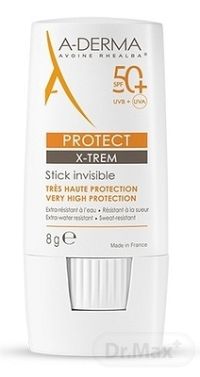 A-DERMA PROTECT X-TREM STICK 50+ 1×8 g, transparentná tyčinka
