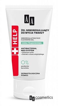AA Cosmetics Help Acne Skin antibakteriálny čistiaci gél pre redukciu kožného mazu Antibacterial Med System 150 ml