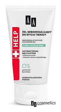 AA Help Acne Čistiaci gél na tvár s reguláciou tvorby kožného mazu 150 ml