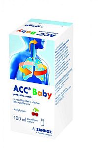 ACC 20 mg/ml perorálny roztok pre deti a dospelých sol por (fľ.skl.hnedá+striekačka) 1x100 ml