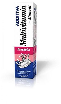 ADDITIVA MULTIVITAMÍN + Minerál, Broskyňa tbl eff 1x20 ks