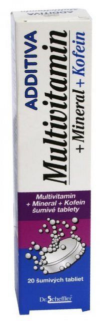 ADDITIVA MULTIVITAMÍN + Minerál + Kofein tbl eff 1x20 ks