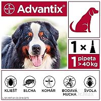 Advantix Spot-on pre psy od 40 do 60 kg (1 pipeta) 1x6 ml