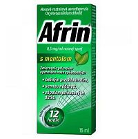 Afrin 0,5 mg/ml nosový sprej s mentolom aer.nao.1 x 15 ml