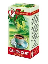 Agrokarpaty ČAJ NA KĹBY bylinný čaj čistý prírodný produkt 20 x 2 g