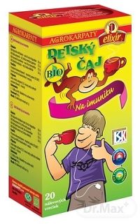 AGROKARPATY DETSKÝ ČAJ BIO Na imunitu 20×2 g (40 g), čistý prírodný produkt