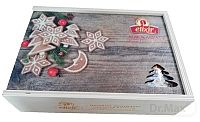 AGROKARPATY Elixír čajová, drevená kazeta Vianoce 60×1,5 g (90 g), bylinný čaj (6 druhov po10 ks)