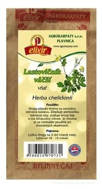 AGROKARPATY LASTOVIČNÍK VAČŠÍ vňať 1×30 g, bylinný čaj