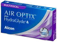 AIR OPTIX with HydraGlyde Multifocal 1×3 ks, trojmesačné šošovky